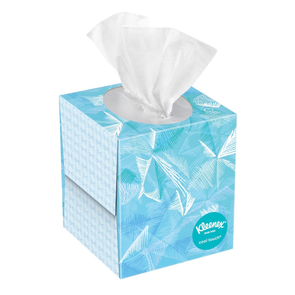 UPC 036000293883 product image for Kleenex Cool Touch Facial Tissues with Coconut Oil & Aloe 50 ct | upcitemdb.com