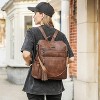 CLUCI Backpack Purse for Women Travel Backpack Leather Large Women Backpack Fashion - 2 of 3