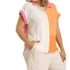 Women's Color Block Gauze Top - umgee - 2 of 4