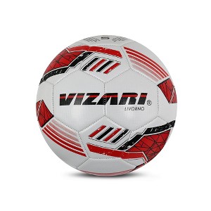 Vizari 'Livorno' Soccer Ball - Durable TPU, 32-Panel Soft-Touch, Fiber-Filled Bladder, Butyl Valve | Available in 3 Sizes, 3 Vibrant Colors - Perfect for Kids and Adults' Optimal Play - 1 of 2