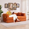 78.8" 5-in-1 Convertible Sleeper Sofa Bed, Folding Futon Couch with Fixed-Shape Frame, Corduroy Fabric & Pillow - 2 of 4