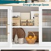 coucheta Sideboard Buffet Cabinet with Storage, 36" Farmhouse Buffet Cabinet with Glass Doors, Modern Kitchen Sideboard for Living Room, Dining Room - 4 of 4