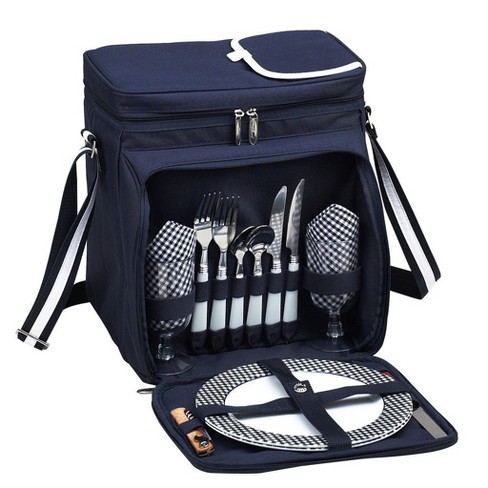 Picnic At Ascot Soft Sided Cooler With Two Person Picnic Set : Target