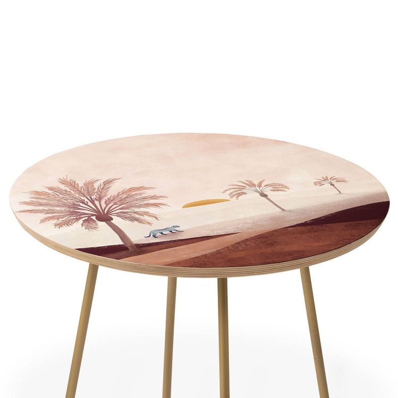 Nika The Journey Side Round Table Gold - Deny Designs, 4 of 6