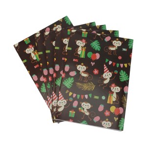 Unique Bargains Gift Wrap Paper Glossy Coated Paper 27.56 "x19.69 " 5 Pcs - 1 of 4