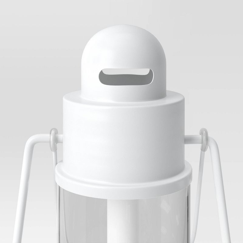 Metal Classic Battery LED Pillar Candle Outdoor Lantern White - Threshold™, 6 of 7