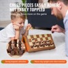 VEVOR Magnetic Wooden Chess Set, 15 inch 2-IN-1 Chess Checkers Game Set, Folding Chess Board Games for Adults Kids, 2 Queens Portable Travel Gift - 4 of 4