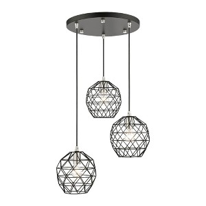 Livex Lighting Geometrix 3 - Light Pendant in  Black - 1 of 1