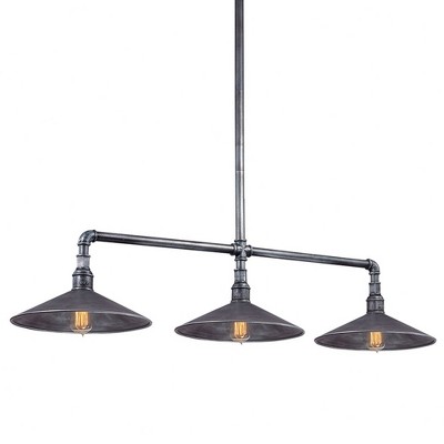 Troy Lighting Toledo 3 - Light Island Pendant Light in  Old Silver Old Silver Shade