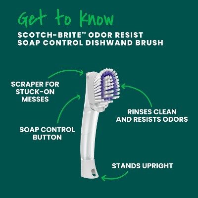 Scotch-Brite Odor Resist Dishwand Brush - Thumbnail 3