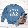 Simply Sage Market Women's Graphic Sweatshirt Live Love Basketball - 3 of 4