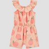 Carter's Just One You® Baby Girls' Peach Romper - Orange - 2 of 3