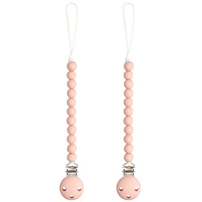 Image of Pacifier Clip for Boys and Girls by Comfy Cubs - Pink Blush