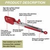 Unique Bargains Kitchen Cooking Set Stainless Steel with Stands Silicone Tongs Burgundy 9"&12" 2 Pcs - 2 of 4