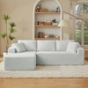 Dolonm 103" L-shaped Modular Cloud Sofa,Compressed Boneless with Deep Seats,No Assembly, for Living Rooms Bedrooms - 4 of 4
