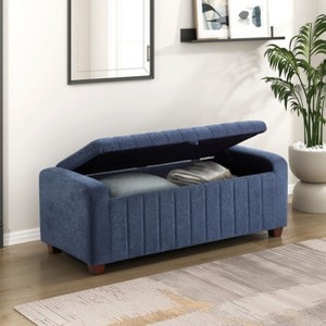 CAVINAS Modern Lift-Open Top Ottoman Bench with Internal Storage,Upholstered Storage Bench for Living Room - 1 of 4
