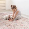SKRAN Machine Washable Area Rugs, Low-Pile, Non-Slip, Non-Shedding, Foldable, Kid & Pet Friendly for Living Room, Bedroom, Kitchen  (Beige) - 2 of 4