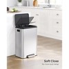 SONGMICS Kitchen Trash Can, 10.5-Gallon (40L) Garbage Can with Lid and Wide Foot Pedal, Soft Close and Stays Open - 3 of 4