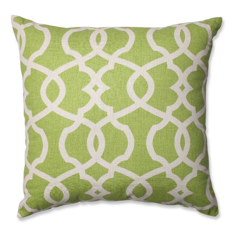 18&#34;x18&#34; Emory Square Throw Pillow Green - Pillow Perfect, 1 of 4