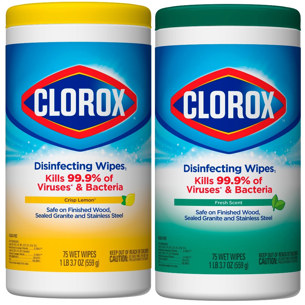 UPC 044600015996 product image for Clorox Disinfecting Wipes Value Pack Bleach Free Cleaning Wipes - 75ct Each/2pk | upcitemdb.com