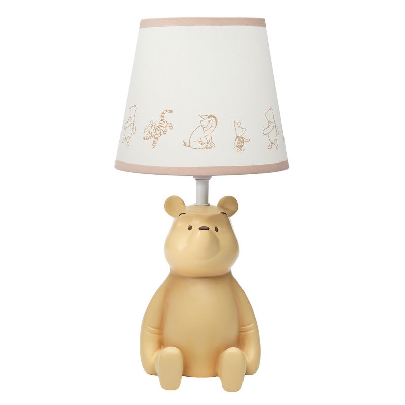 Lambs & Ivy Disney Baby Storytime Pooh 3D Table Lamp with Shade, 1 of 6