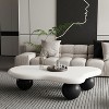 47“Cloud Shaped Coffee Table with 3 Ball Legs for Living Room - 4 of 4