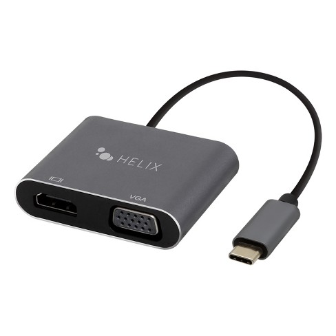 HELIX USB-C® to HDMI® and VGA Adapter in Black - image 1 of 4