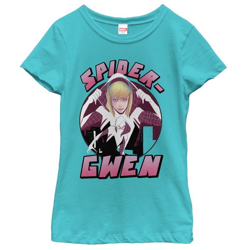 Girl's Marvel Spider Gwen T-Shirt, 1 of 4
