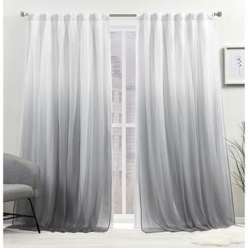 Exclusive Home Crescendo Lined Room Darkening Blackout Hidden Tab Top Curtain Panel Pair