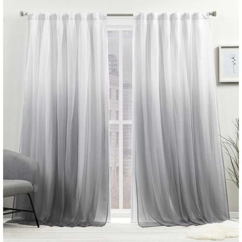 Exclusive Home Crescendo Lined Room Darkening Blackout Hidden Tab Top Curtain Panel Pair, 1 of 5