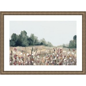 Amanti Art Muted Meadows by Hannah Dawson Wood Framed Wall Art Print - 1 of 4