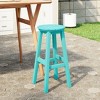 WestinTrends Malibu 24" All Weather Hdpe Outdoor Patio Round Backless Counter Stool - 2 of 4