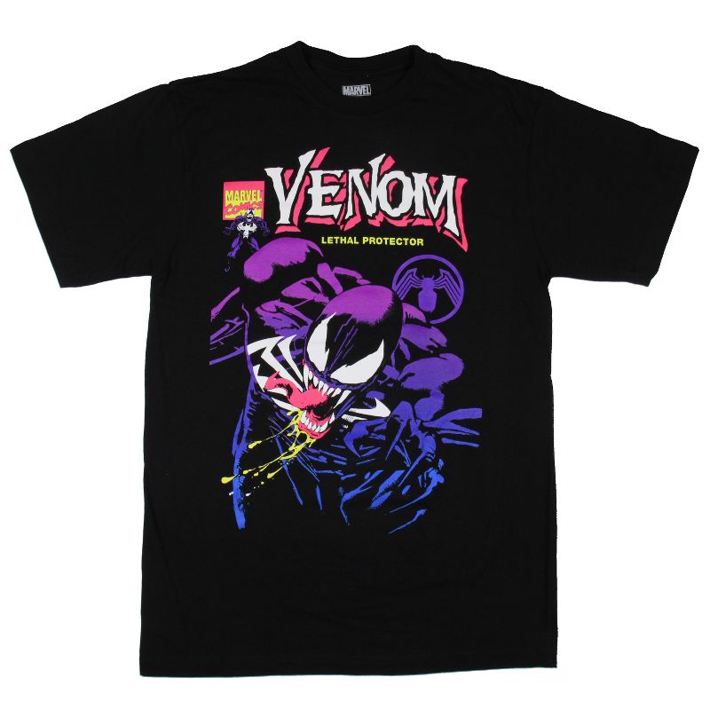 Marvel Comics Men's Venom Lethal Protector Graphic T-Shirt Adult, 1 of 4