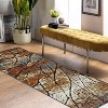 Modern Abstract Distressed Cracks Indoor Runner or Area Rug by Blue Nile Mills - 2 of 4