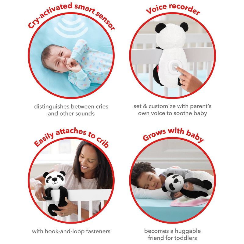 Skip Hop Cry Activated Soother - Panda, 4 of 10