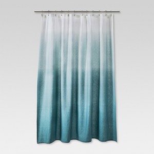 Ombre Shower Curtain Teal - Threshold , Blue