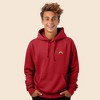 Dalix Rainbow Embroidered Fleece Zip Hoodie Cold Fall Winter Mens - 3 of 4