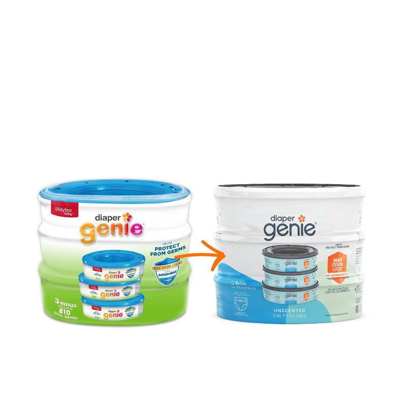 Diaper Genie Diaper Disposal Pail System Refill - 3pk, 5 of 8