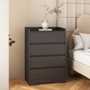 NicBex Modern 4-Drawer Tall Bedroom Dressers Without Handles,Chest of Drawers for Bedroom,Entryway,Wooden Dresser Chest - 3 of 4