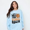 Simply Sage Market Women's Garment Dyed Graphic Sweatshirt Madness Begin Basketball - 2 of 4