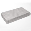 Bacati - Herringbone Gray Muslin 3 pc Toddler Bed Sheet Set 100 pecent cotton - 4 of 4