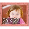 PosterPalooza | Shabby Chic Pink Picture Frame - UV Acrylic, Backing Board, Hanging Hardware Included - 2 of 4