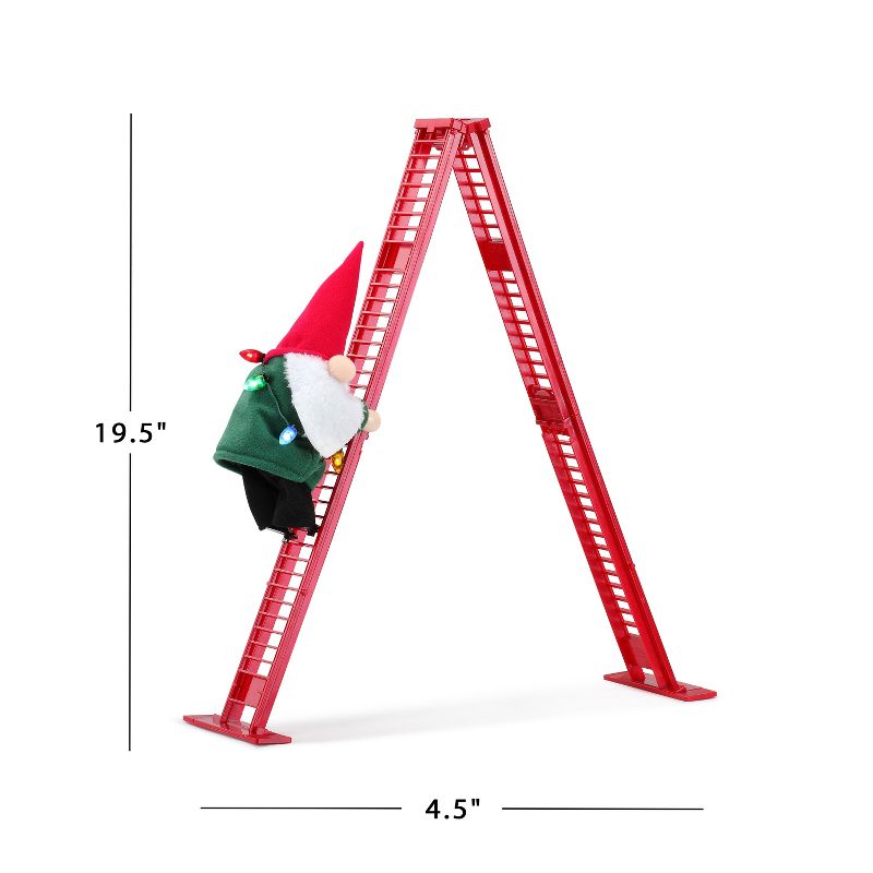 Mr. Christmas 17" Tabletop Super Climber Animated LED Musical Christmas Decoration, 4 of 5
