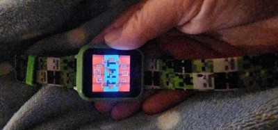 Kids Minecraft Interactive Watch Green Target