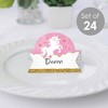 Big Dot of Happiness Rainbow Unicorn - Magical Unicorn Baby Shower or Birthday Party Tent Buffet Card - Table Setting Name Place Cards - Set of 24 - 2 of 4
