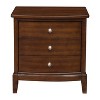 NicBex 3 Dovetail Drawers Mirrored Nightstand,Bedside Table with Nickel Tone Knobs,Modern Side Table for Bedroom - 3 of 4