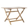 42.5"L Folding Table, Outdoor Patio Acacia Wood Folding Dining Table -Merax - image 2 of 4