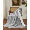 Coucheta Waffle Weave Heated Throw Blanket with LCD Controller, 6 Heat Levels & 4H Auto Shut-Off, Fast Heating, Machine Washable, ETL Certified - 2 of 4
