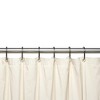 Carnation Home Fashions 3 Gauge Vinyl Shower Curtain Liner with Weighted Magnets and Metal Grommets - Bone 72x72" - 2 of 3