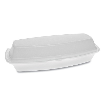 Pactiv Foam Lid Containers Hot Dog 7.25x3x2 YTH100980000